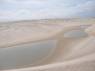 Lagoas começam a aparecer entre as dunas nos Lençóis Maranhenses - MA